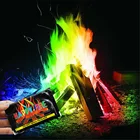 10 г15 г25 г30 г порошок для красочного пламени, магический огонь, пакетики, пиротехника, волшебный трюк, инструменты для выживания на природе, кемпинга, пешего туризма