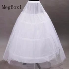 Новинка 2022, Нижняя юбка белого цвета с 3 кольцами, Двухслойное бальное платье, Нижняя юбка для невесты, строгое платье, в наличии, свадебные аксессуары
