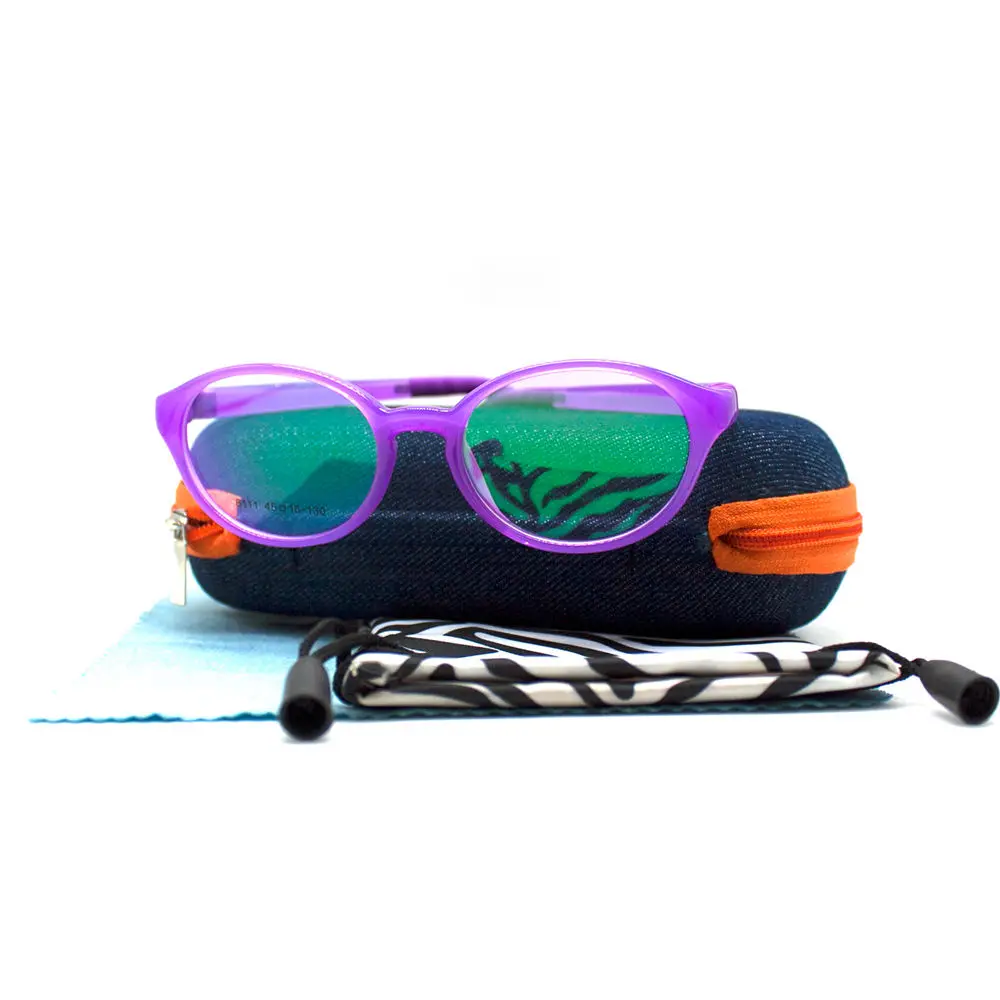 Детские мягкие силиконовые очки LuckTime детские с мягкой оправой по рецепту Tr90