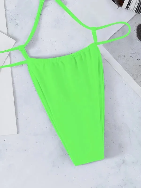 Комплект экстремального микро-бикини 2022 купальник с металлическими лентами