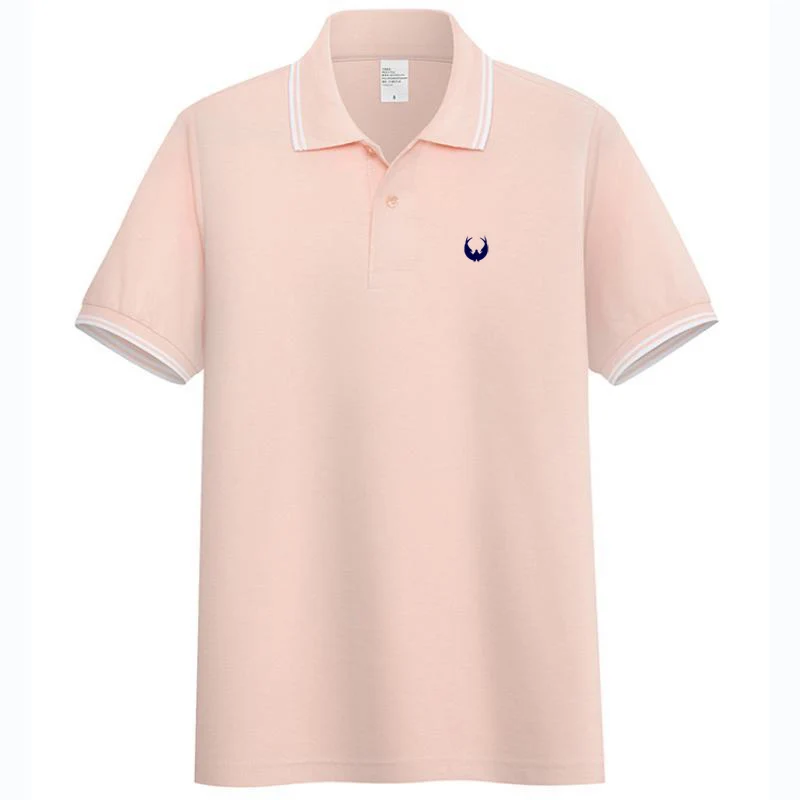 Рубашка-поло мужская с воротником Повседневная модная сорочка короткими