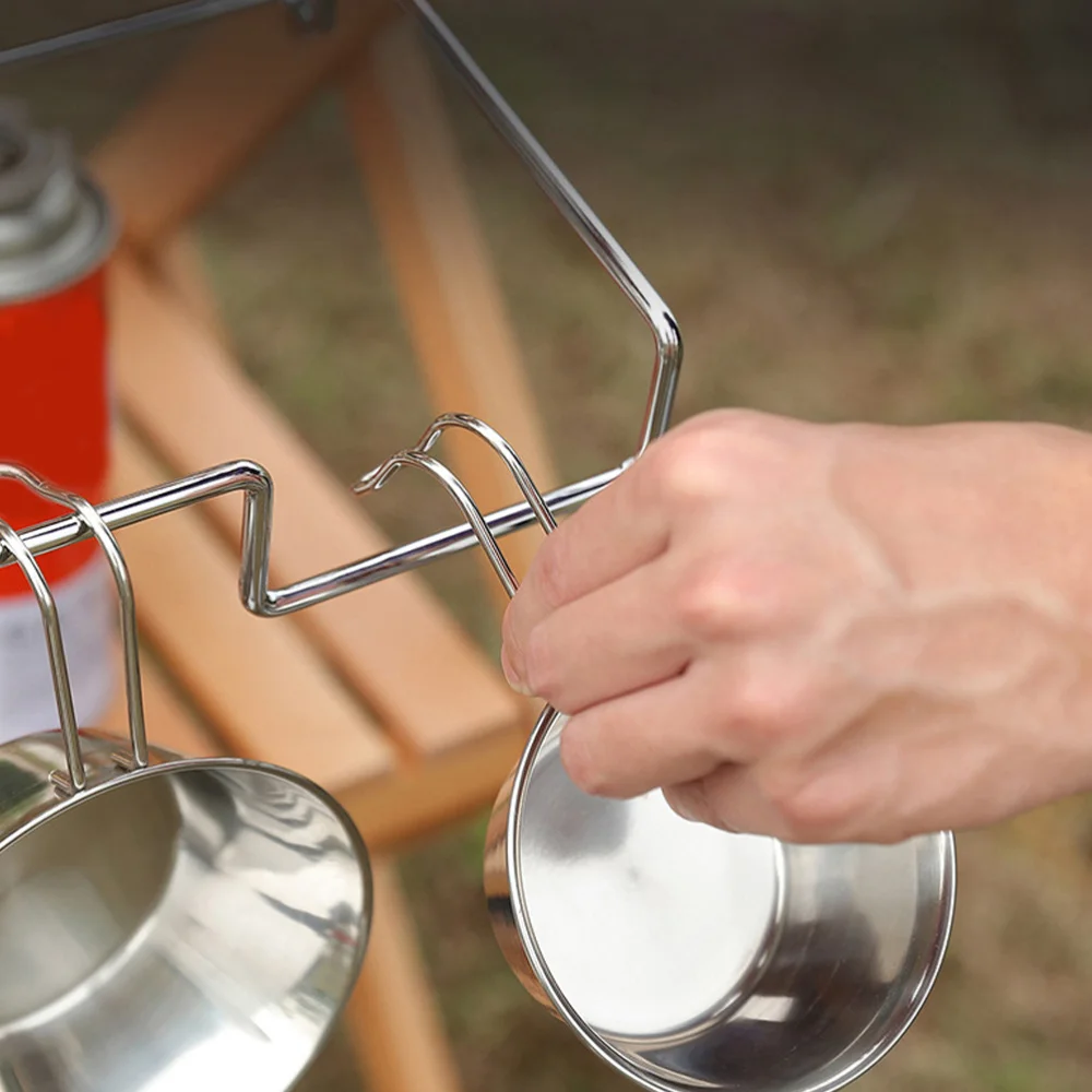 

1pc Stainless Steel Trash Bag Rack Multi-functional Towel Hanger Storage Shelf