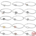 Женский браслет-цепочка из серебра 925 пробы, с подвеской в виде сердца и листьев