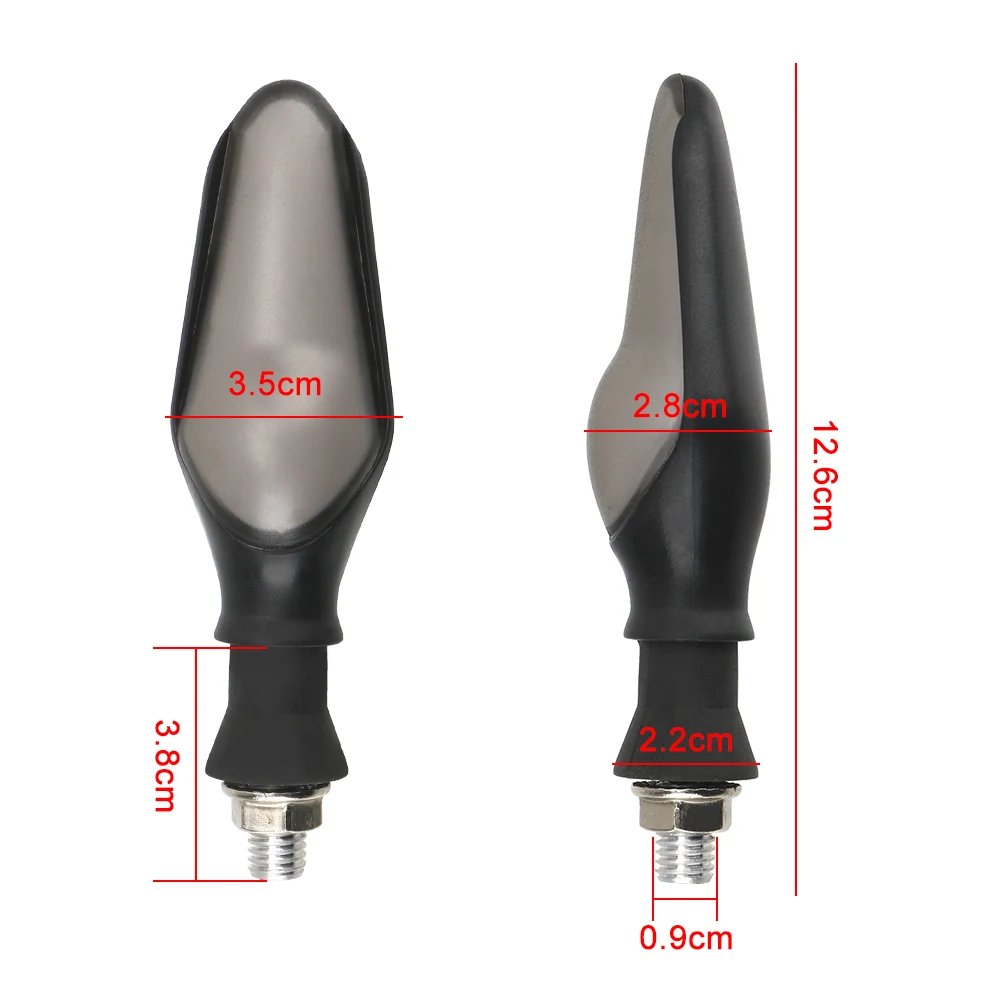 

2Pcs/set Motorcycle Turn Indicators Tail Lamps LED Motorcycle Turn Signals Daytime Running Light Universal Motorbike Accessorise
