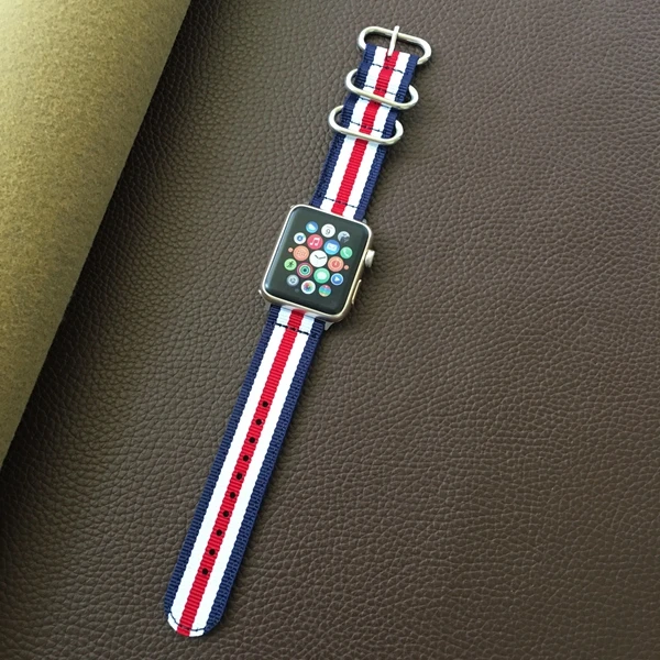 Нейлоновый ремешок для часов apple watch 5 4 3 2 1 аксессуары iwatch 42 38 40 44 мм | Наручные часы