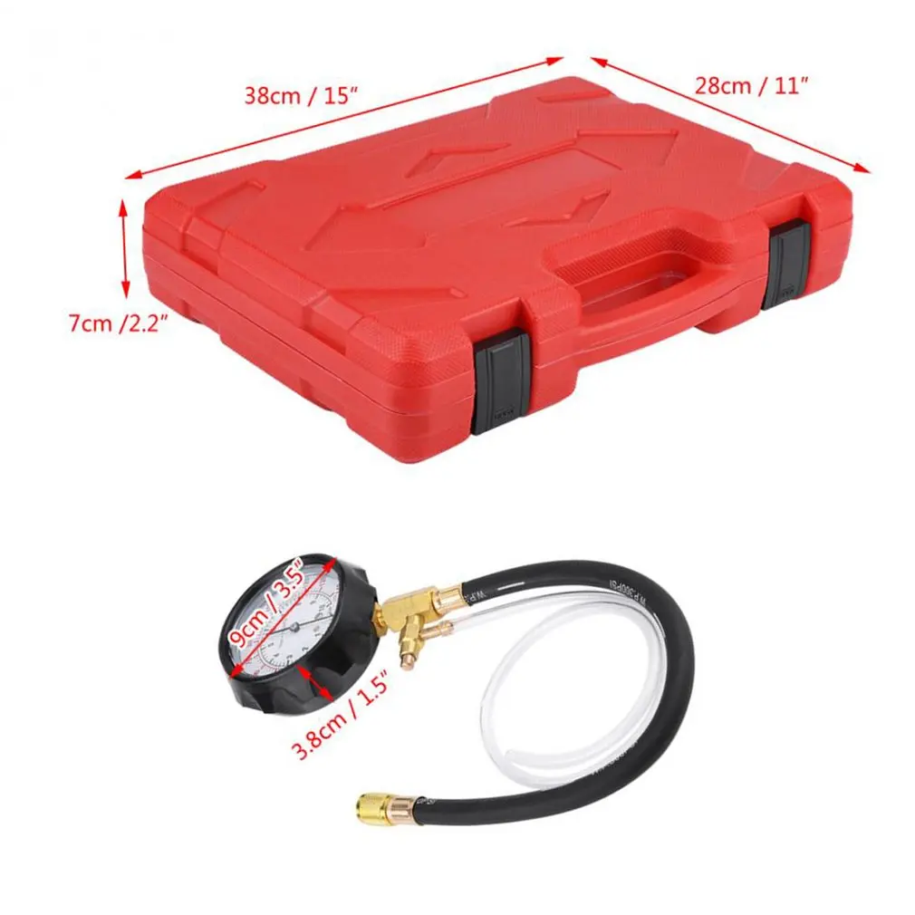 

TU-114 Petrol Diesel Fuel Pressure Gauge Tester Fuel Injection Pump Diagnostic Tool Professional Fuel Pump Pressure Testers