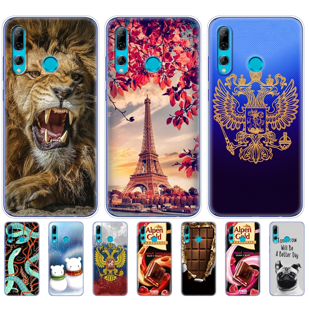 Чехол для Huawei P Smart PLUS 2019 силиконовый мягкий чехол из ТПУ чехол-Бампер PSmart |