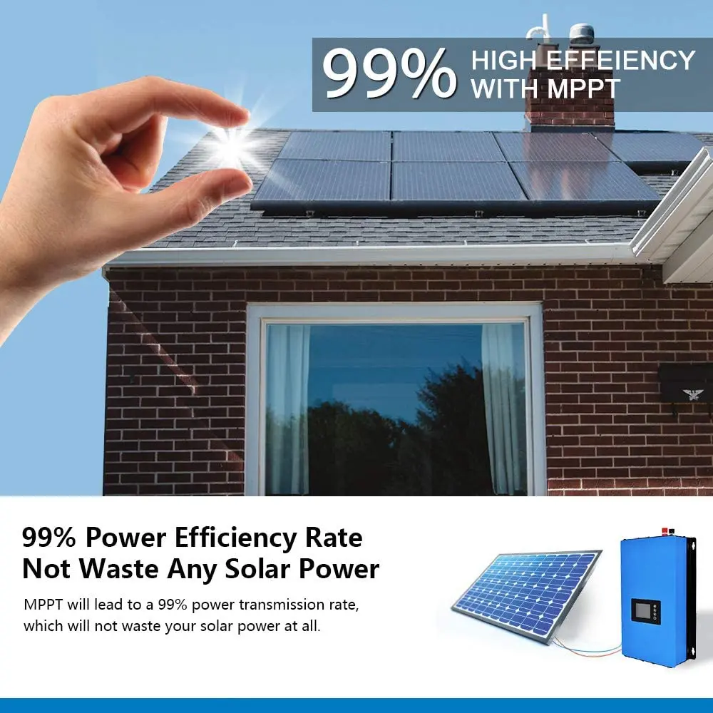 Режим питания при разрядке аккумулятора 2000 Вт/MPPT Φ 2 кВт с датчиком ограничения