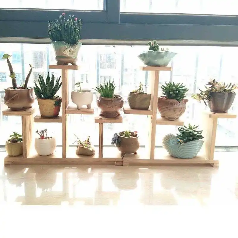 

Madera Estante Stojaki Na Kwiaty Estanteria Para Plantas Ladder Plant Rack Outdoor Dekoration Balcony Shelf Flower Stand