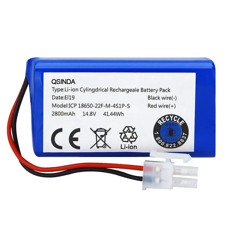 Лучшие предложения 14 8 V 2800Mah Сменный аккумулятор для Ilife A4 A4S A6 V7 робота пылесоса |