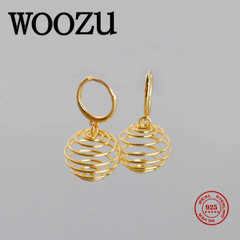WOOZU реальные 925 стерлингового серебра модное богемное Весенний Бал Подвеска