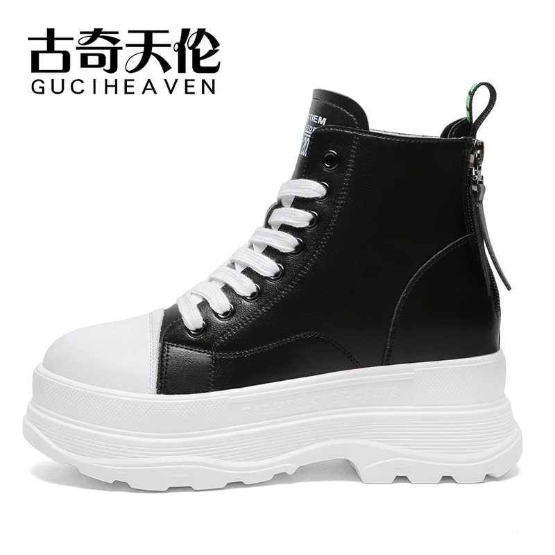 

Ladies winter round-toe thick-soled hightop shoes