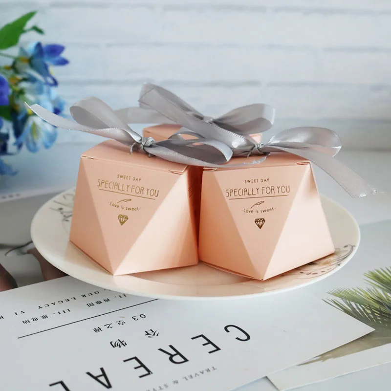Pink 2 Красочная картонная коробка для торта, упаковочные свадебные коробки для подарков, бумажная посылка для конфет, свадебные и обручальные принадлежности - Цвет: Pink 2