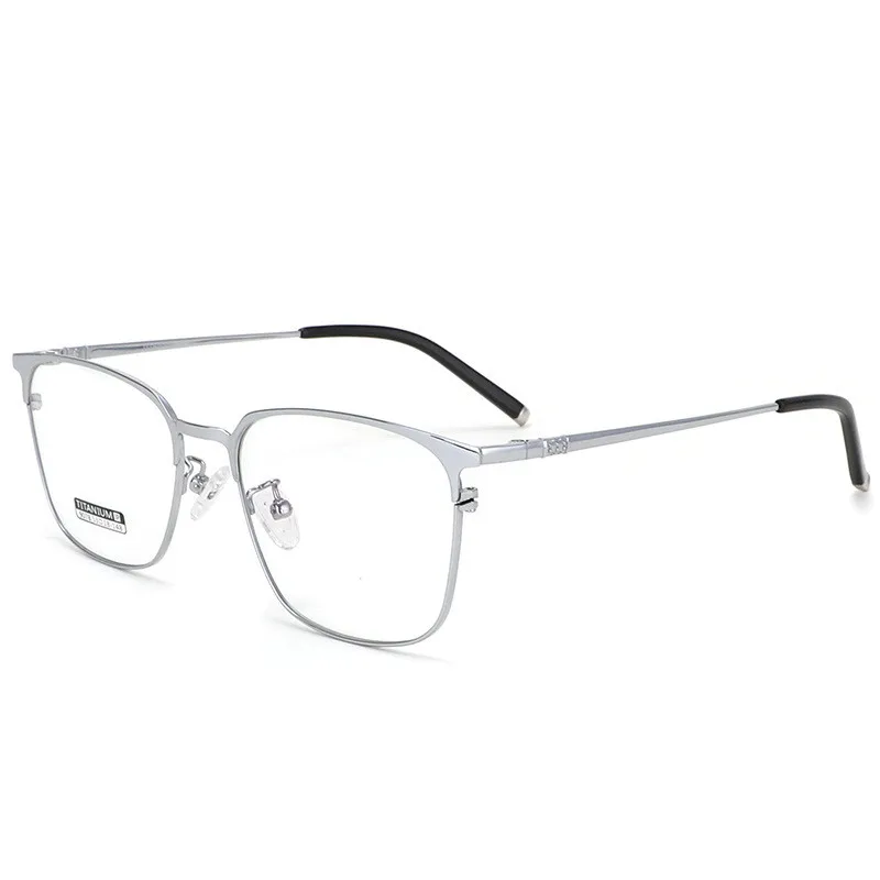 

New Pure Titanium Polygonal Spectacle Frames Men's Lightweight Business Eyeglasses Ladies Fashionable Simple Myopia Eyewears