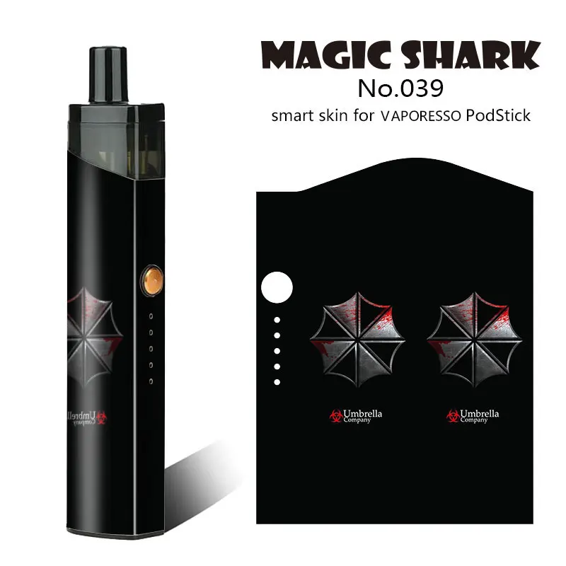 Чехол для вейпа Maigc из ПВХ с изображением акулы дерева цветка милитари дьявола