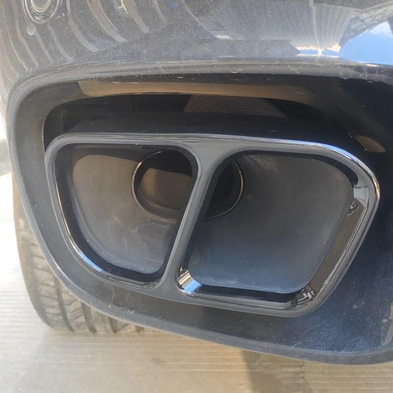 

Car Rear Exhaust Muffler Pipe Cover Stainless Steel Tail Throat Vent Decoration for-BMW X5 F15 X6 F16 2014-2019 M Sports