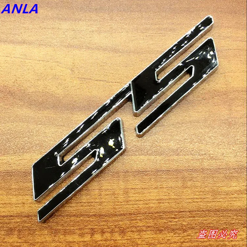 1 шт. 3D автомобильный значок эмблема черный логотип SS наклейка для Chevrolet Cruze Aveo