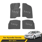 Автомобильные коврики для Hyundai Sonata YF 2014 2013 2012 2011, аксессуары для интерьера, пользовательские коврики, водонепроницаемые вкладыши, Стайлинг автомобиля