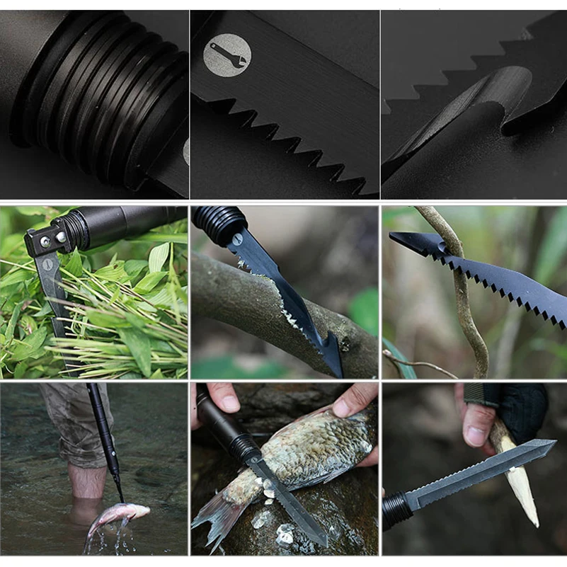 Многофункциональный инструмент 10 в 1 для выживания экстренных ситуациях на