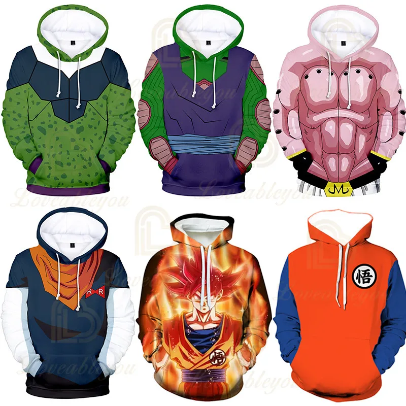 New Hoodies Z Pocket Hooded Goku Hoodies Men Women Kids Coat Print Pullover Sweatshirt Autumn Winter Hoodies