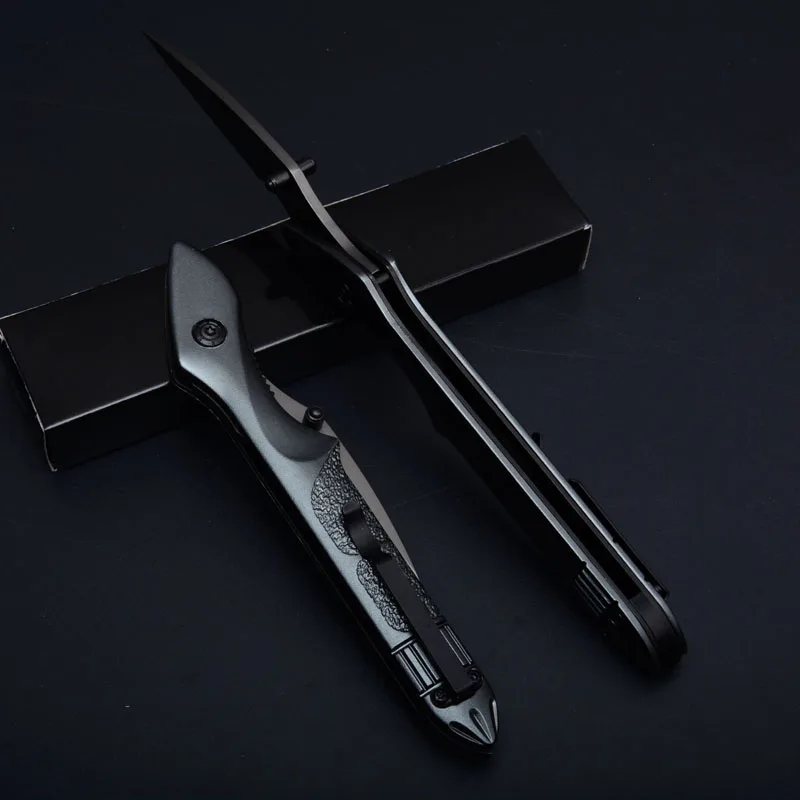 Ножи для выживания в виде ручки карманный складной нож титановый серый 7CR1 8MOV