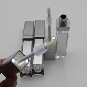 Пустой тюбик для блеска для губ, прозрачные косметические контейнеры со светодиодной светильник кой 7,5 мл, 51020 шт., бутылка для блеска для губ