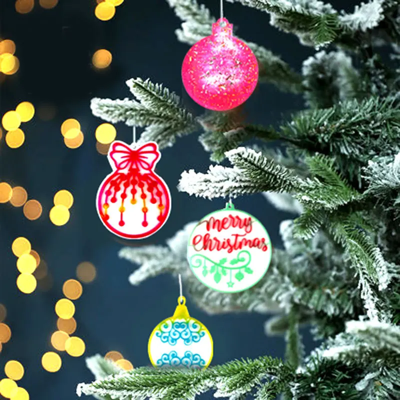 

Silicone Molds Christmas Ball Keychain Resin Crafts Silicone Mold Epoxy Mold Candy Chocolate Jewelry Making Pendant Clay Molds