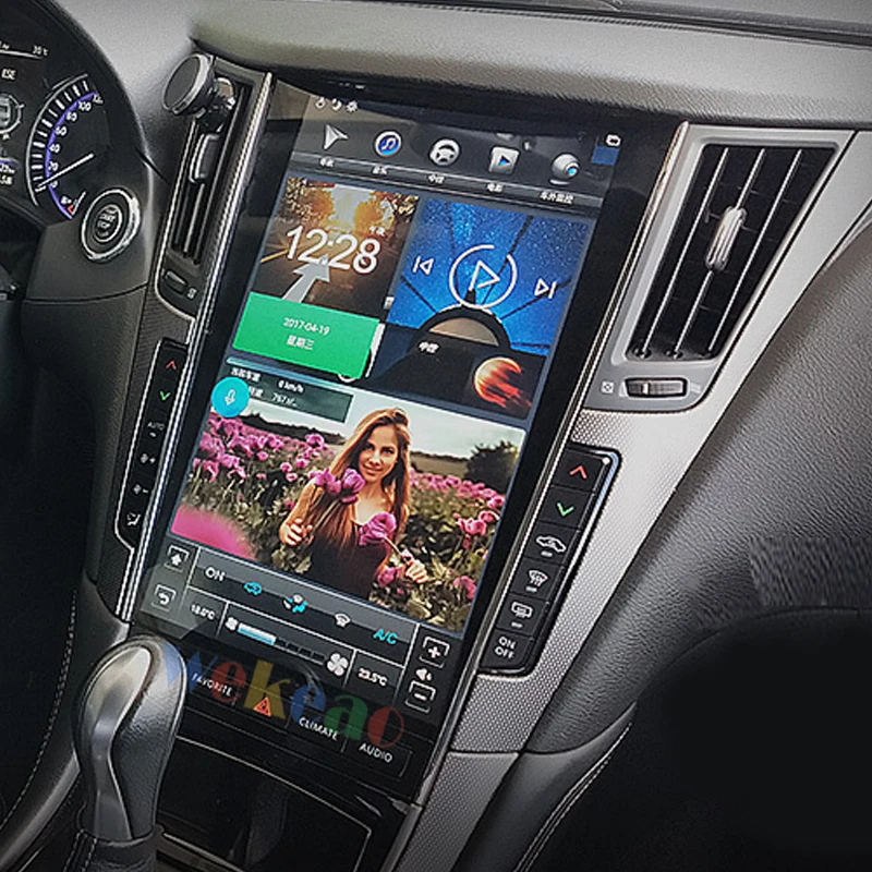 Wekeao вертикальный экран Tesla стиль 12 1 &quot1 Din Android 8 автомобильный dvd-плеер GPS 4G авто