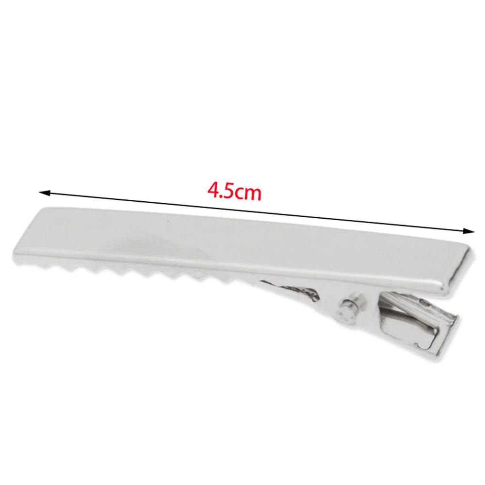 Заколка пряжка плоская с одним зубцом 45 мм 50 шт.|Шпильки и заколки для волос| |