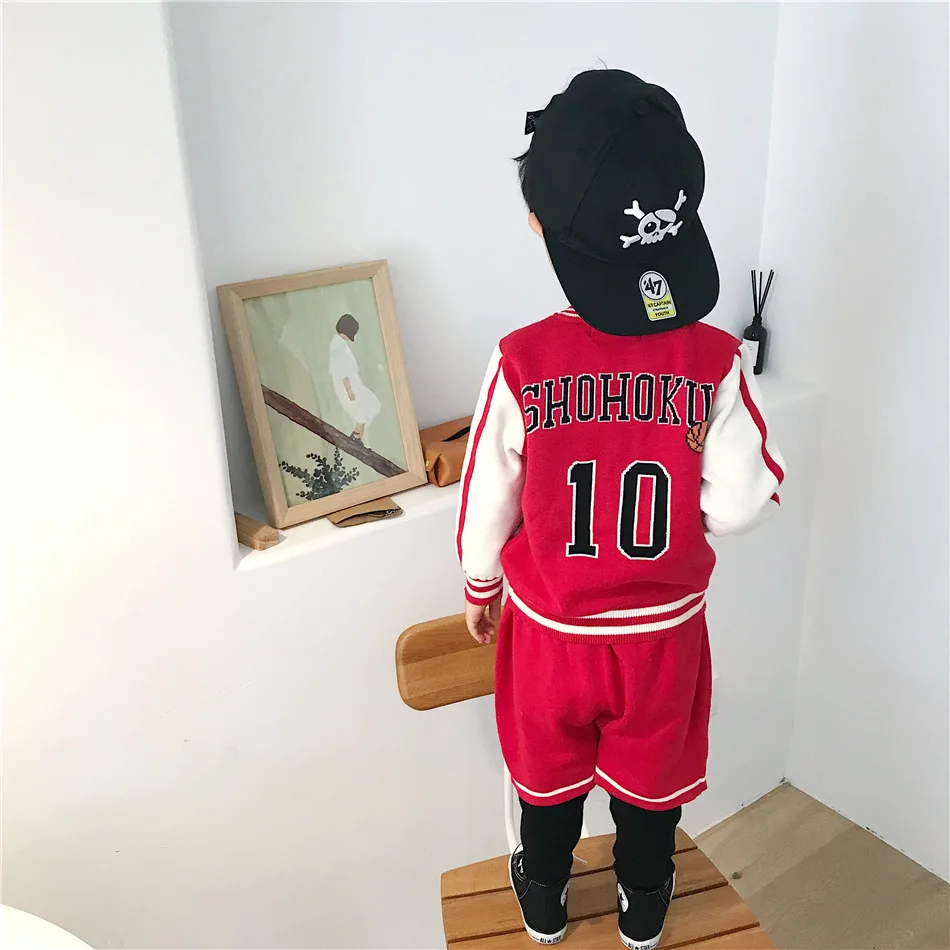 Детская одежда для осени и зимы Tonytaobaby спортивный баскетбольный свитер костюм