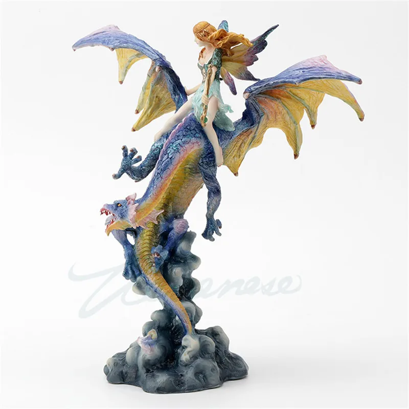 Европейская скульптура HANA NO KO LUNLUN и DRAGON ART Цветочная фея статуя из смолы