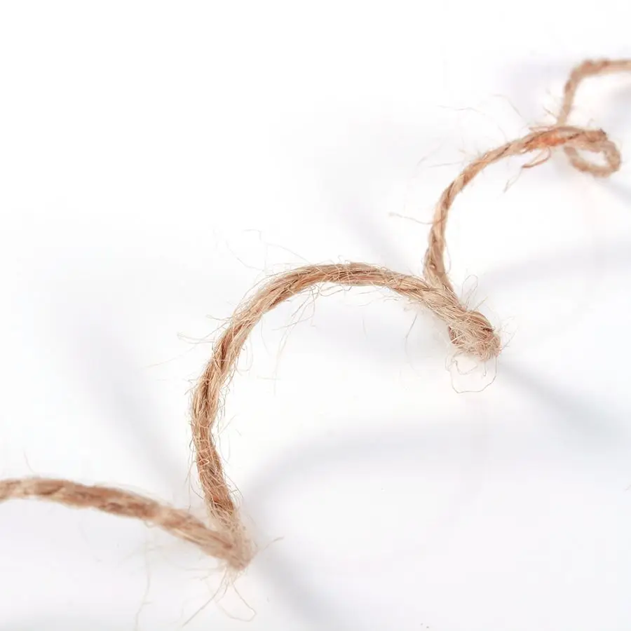 Джутовая веревка 8 м из пеньковой веревки натуральный коричневый цвет для