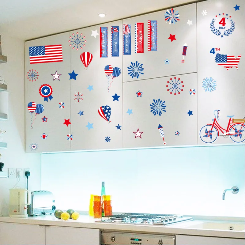 День Независимости стекло обои для кабинета вечерние украшения