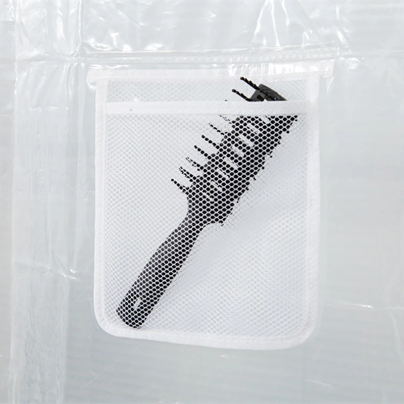 100% Eva прозрачная занавеска для душа водонепроницаемая ванной комнаты карманы