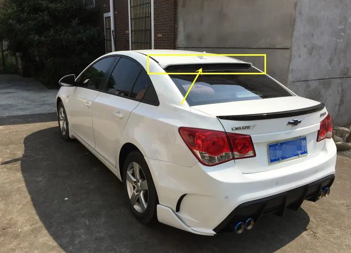Для 2009-2014 Chevrolet Cruze спойлер на крыше ABS Материал заднее крыло автомобиля праймер