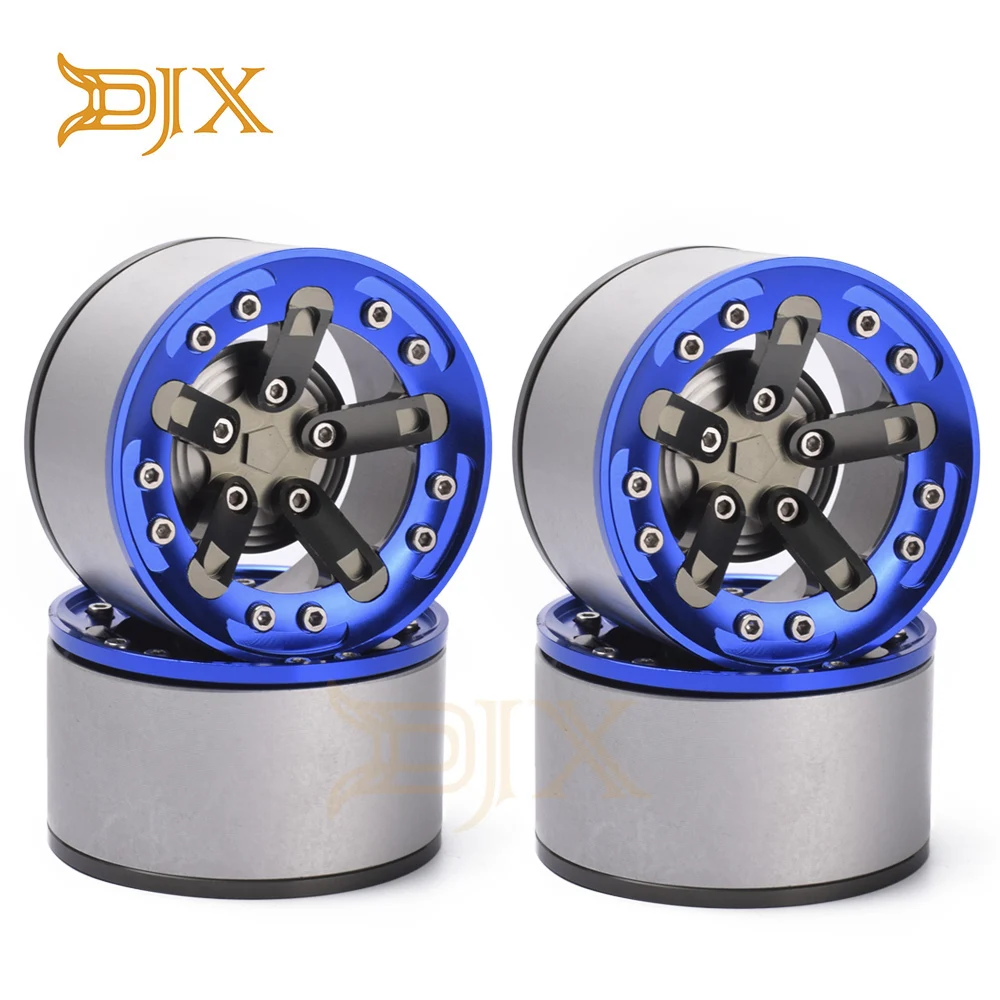 DJX 4PCS 2.2 Inch Beadlock Wheel Rims for 1/10 RC Rock Crawler Axial SCX10 RR10 Wraith 90046 Traxxas TRX4 TRX-6 | Игрушки и хобби