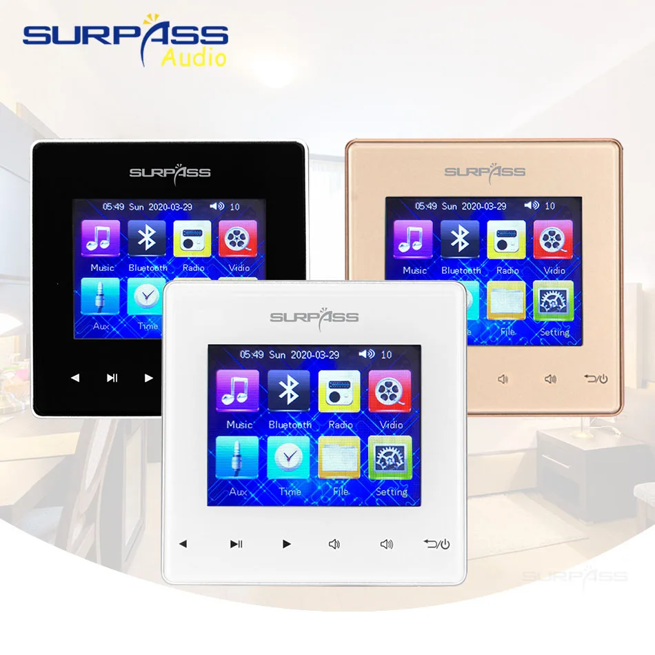 Домашняя фоновая музыкальная система настенный усилитель 3-дюймовый потолочный