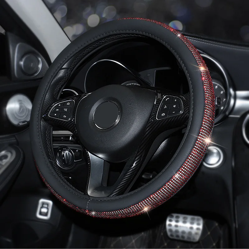 Diamond Автомобильный руль охватывает Стразы с украшением в виде кристаллов