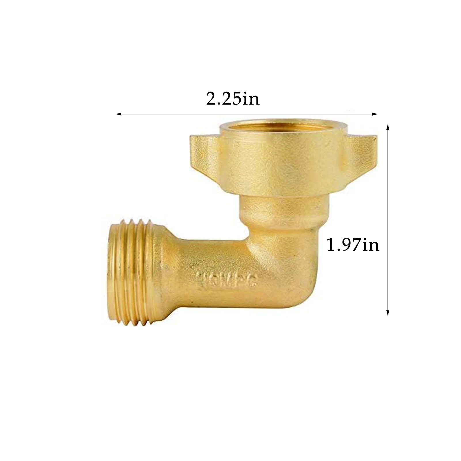 

90 Degree Brass Heavy Duty Garden Water Hose Elbow Tools With 1 Gasket Garden Hose Adapter Garden Hose Connection Accessories