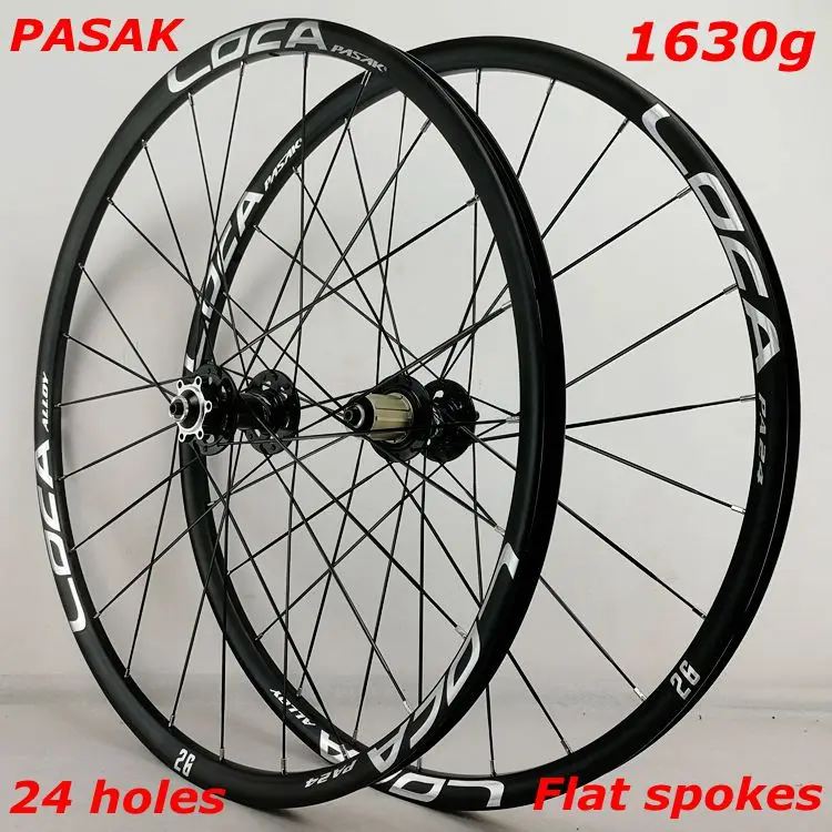 VTT ultraléger jeu de roues rapide 26/27. 5in 4 roulement bande plate 6 roue frein а disque ongles griffe 11/12|Велосипедное