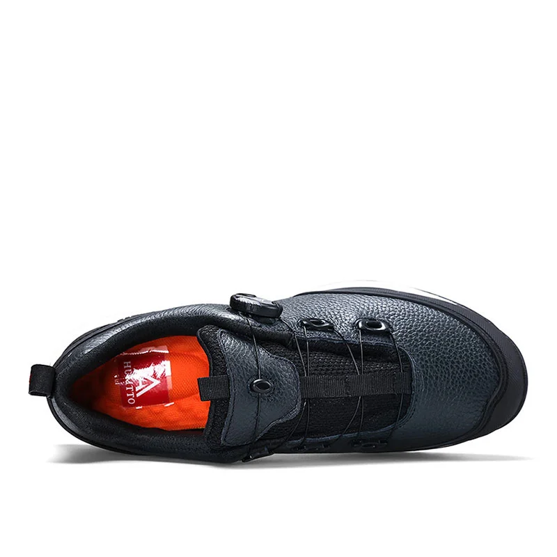 HUMTTO Waterproof Hiking Shoes for Men Outdoor Climbing Walking Mens Sneakers Breathable Leather Sport Mountain Trekking Boots