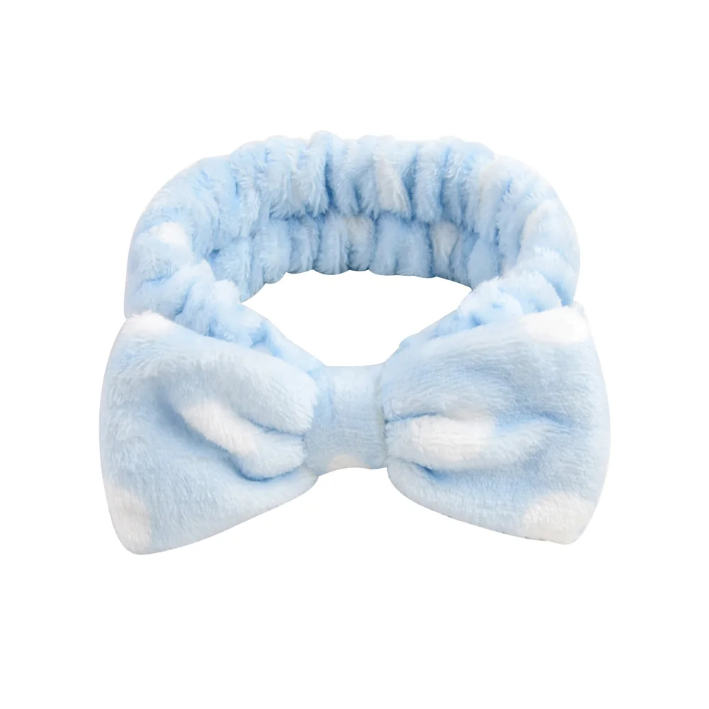 

2021 New Letter Coral Fleece Wash Face Bow Hairbands For Women Girls Headbands Headwear Hair Bands Turban Hair Accessories