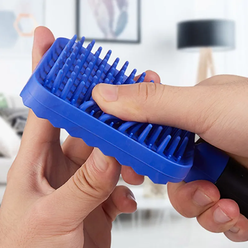 

Pet Grooming Tool 3 In 1 Multifunctional Massage Brush Soft Silicone Shedding Comb To Remove Hair Knotting For Dogs Cats HOT
