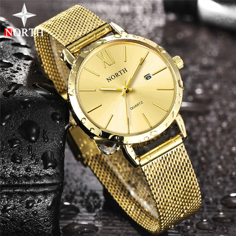 Часы NORTH женские кварцевые роскошные брендовые модные повседневные