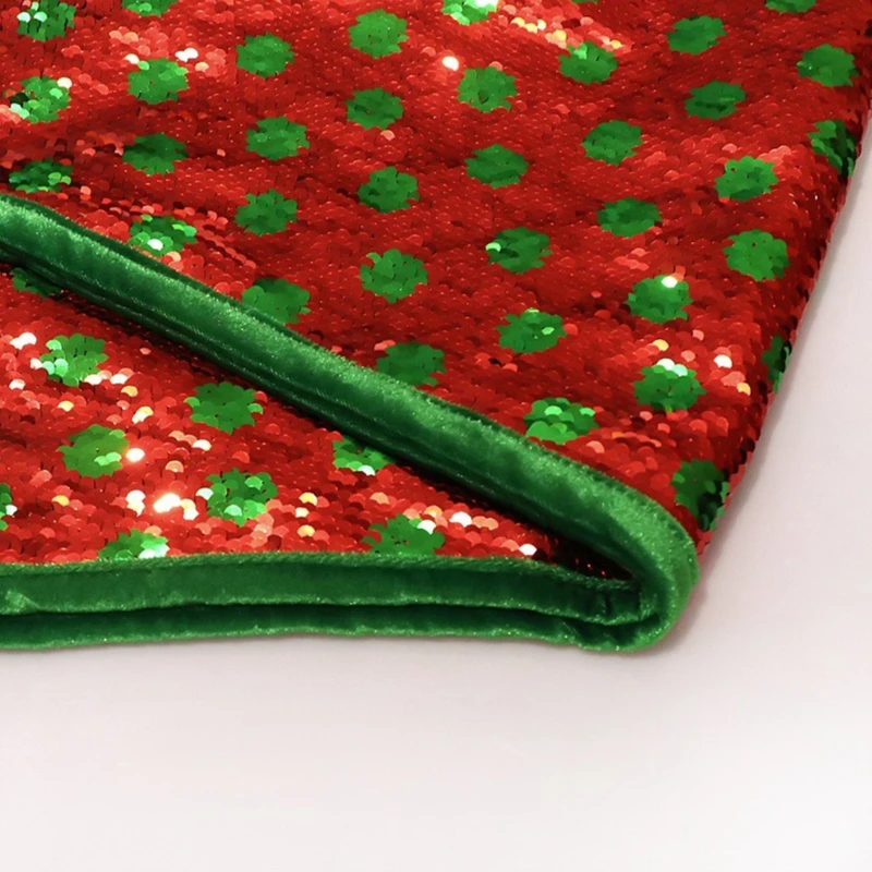 

H056, воротник на рождественскую елку, 30 дюймов, блестящий точечный, стандартное кольцо, Обложка, праздничные новогодние украшения