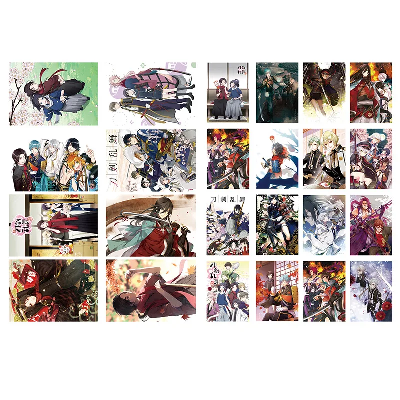 24 страницы/Книга аниме Touken Ranbu онлайн раскраска живопись Рисование