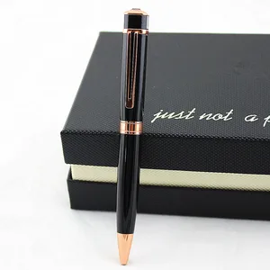 Высококачественная шариковая ручка со стразами и шляпой, черная, розовая, золотая, с зажимом, роскошная шариковая ручка среднего размера, новая черная металлическая шариковая ручка с заправкой