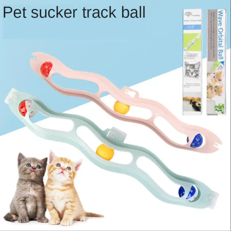 

Cats Window Orbital Interactive Playing Funny Cat Ball Toy Tunnel Catches Play Pipe Ball Toy Kitten Training Product Pet Dog Toy