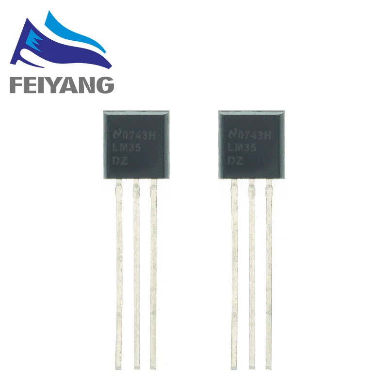 100 шт. высокоточные датчики температуры по Цельсию LM35DZ TO-92 LM35 | Электронные