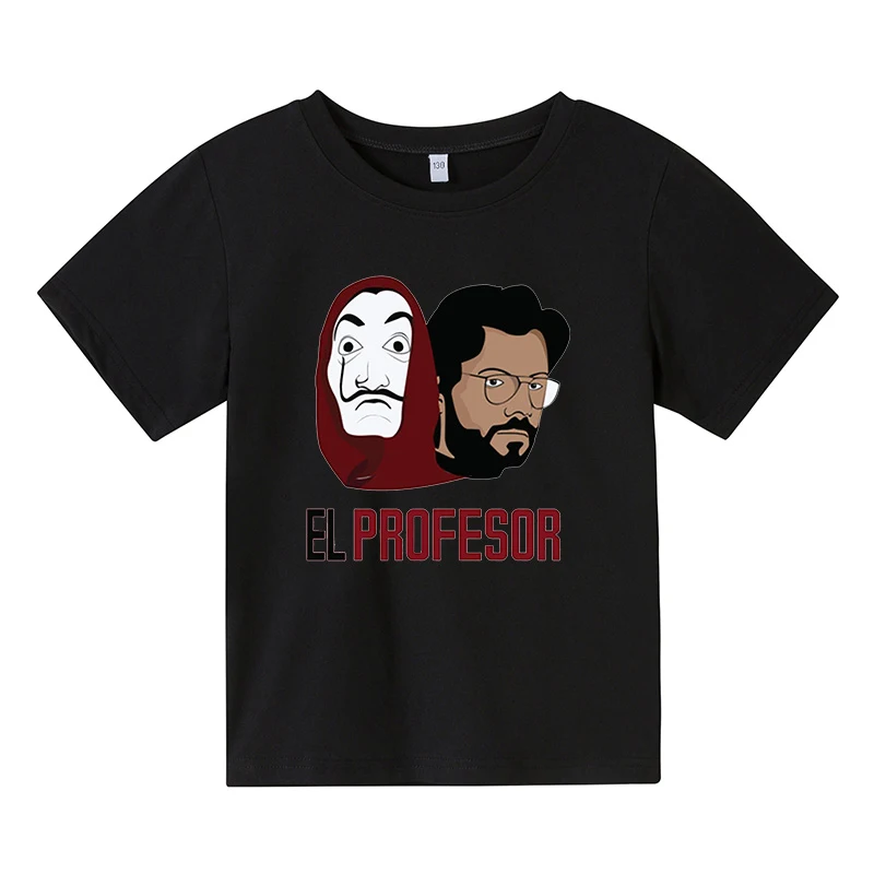 

2021 summer boy and girl game pattern hip-hop style casual loose T-shirt 4T-14T.